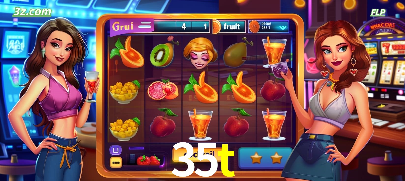 35t cassino online com caça-níqueis de frutas e coquetéis coloridos